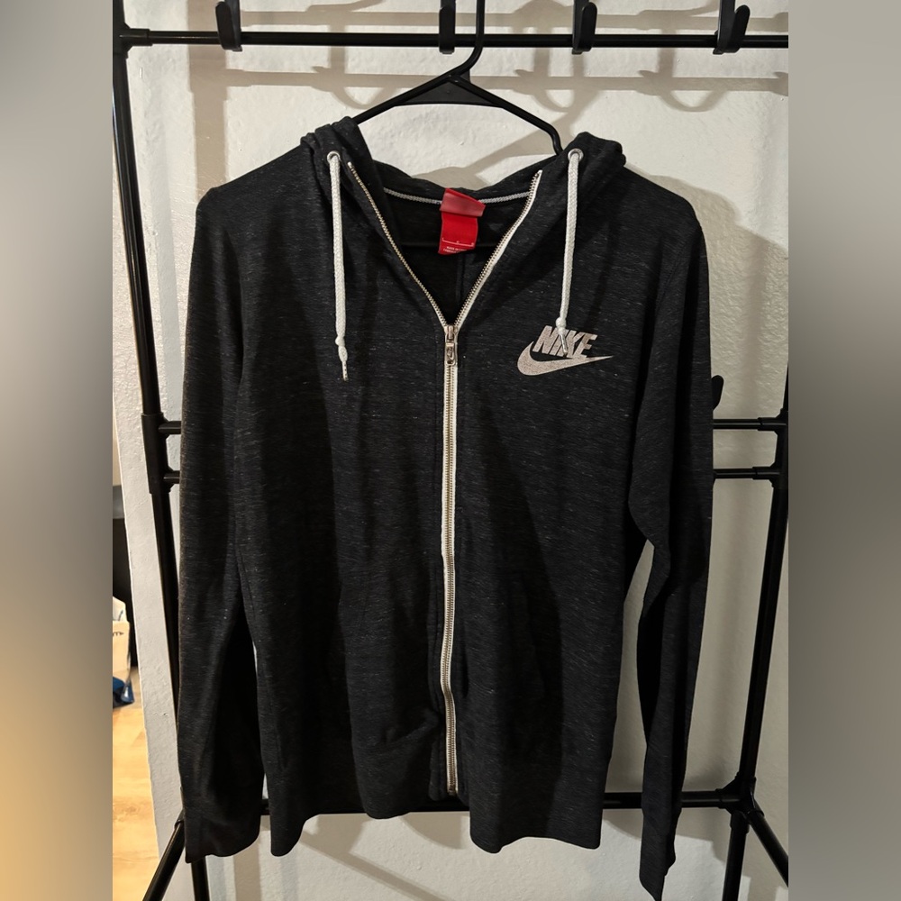 NIKE Thin Heather Dark Grey Jacket Womens L